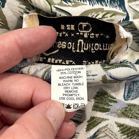 Vintage House of Uniforms Mens Hawaiian Shirt Large Button Up Tiki Aloha Camp - Picture 8 of 8